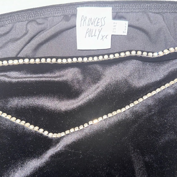 NWOT Princess Polly Claude Diamante Mini Skirt - Picture 3 of 3